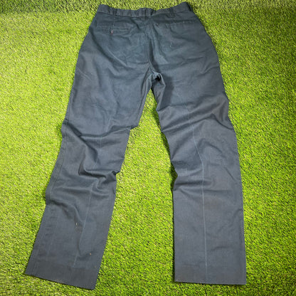1990s CCS Navy Blue Work Wear Pants Size 36 USED v16528