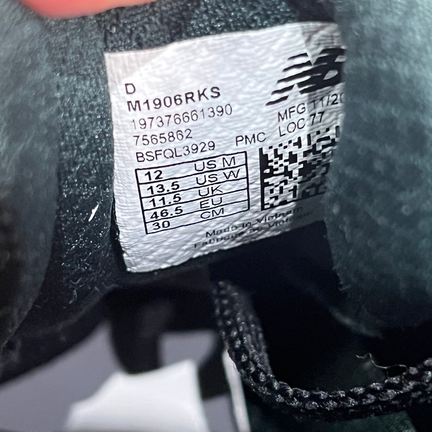 New Balance 1906R Kith Black (2024) Size 12 USED s21689