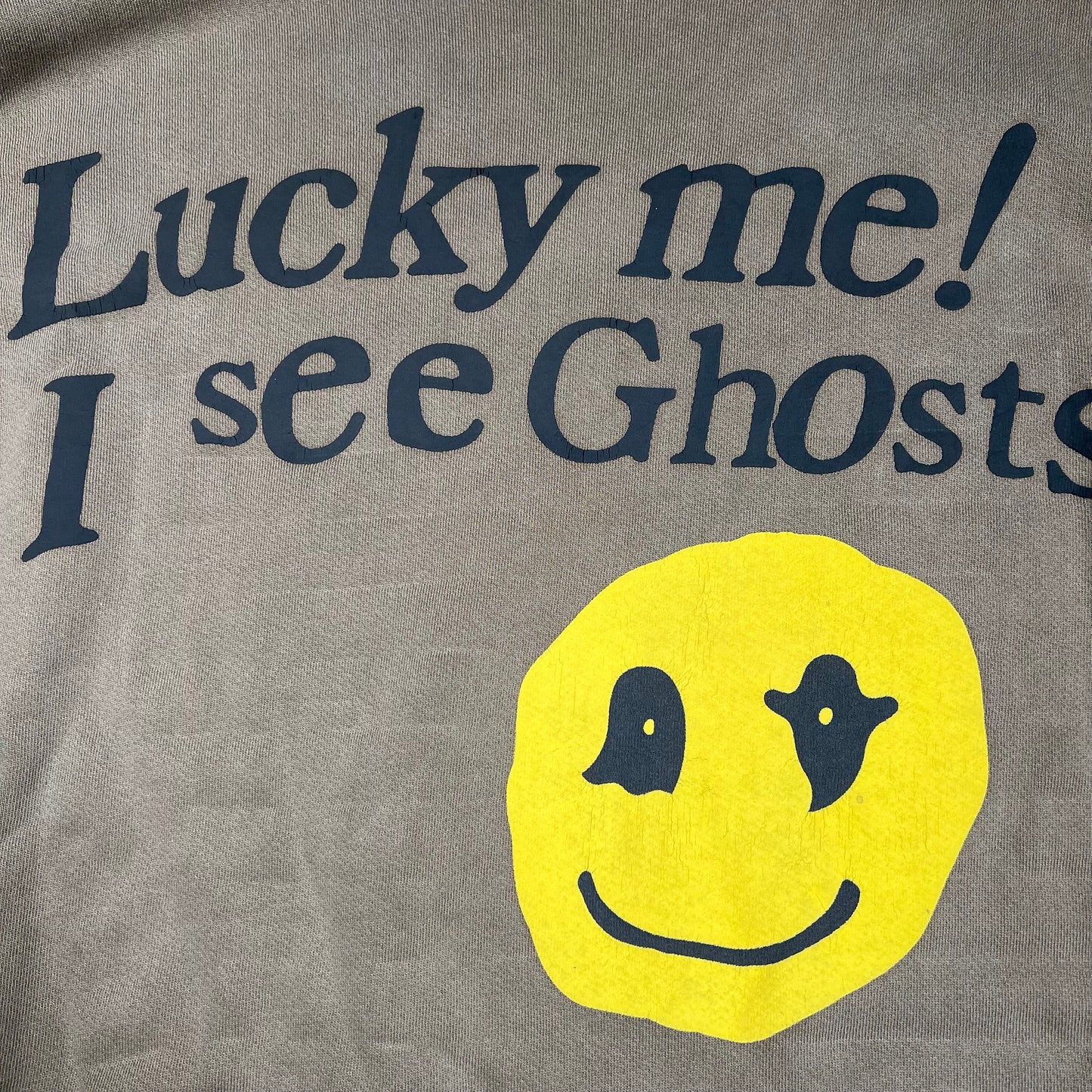 CPFM Kids See Ghost Kanye Cudi Lucky Me I see Ghost Brown Crewneck Size Large USED x1154