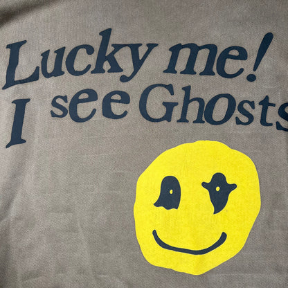 CPFM Kids See Ghost Kanye Cudi Lucky Me I see Ghost Brown Crewneck Size Large USED x1154