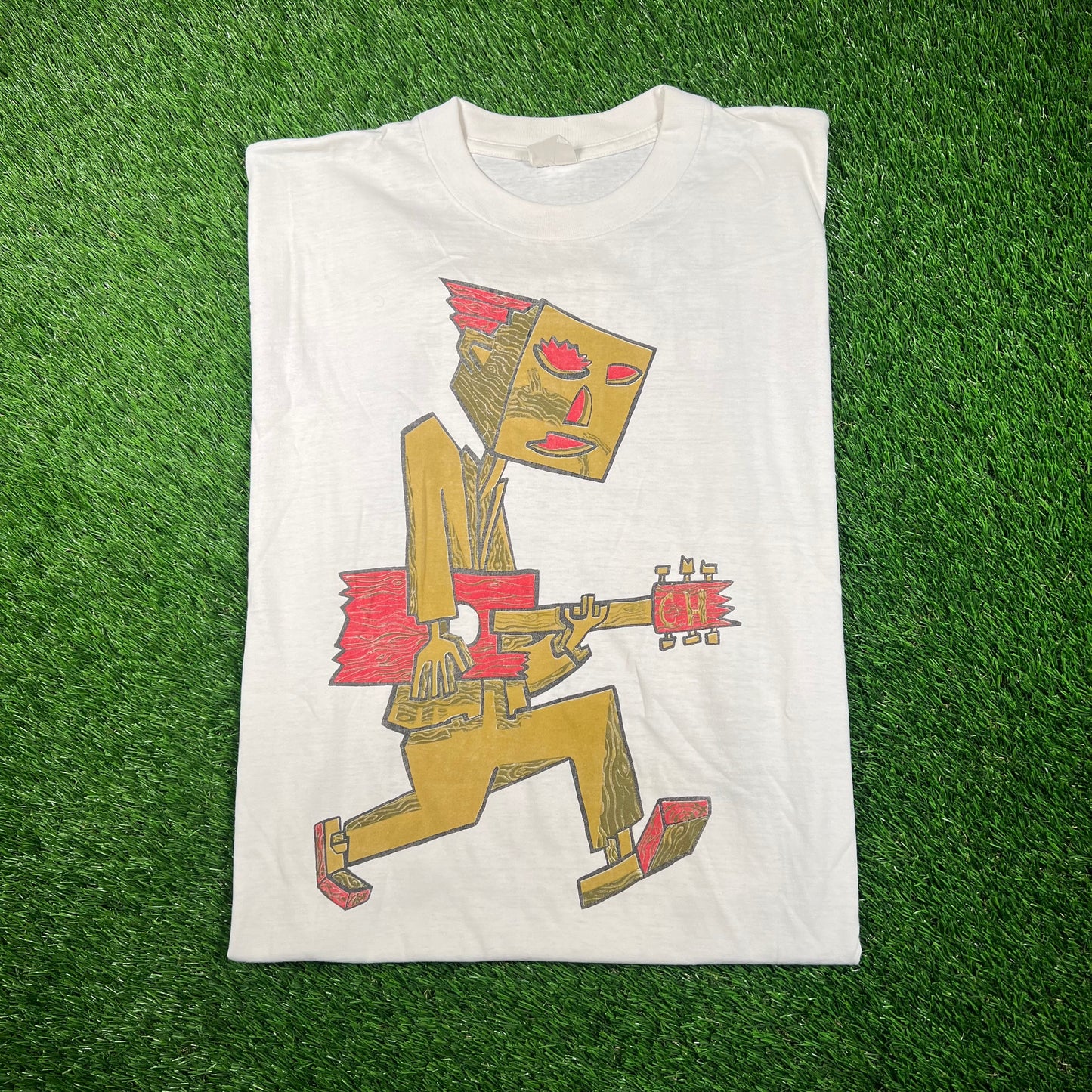 1992 Crowded House Summer Tour White Tee Size XL USED v18741