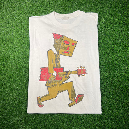 1992 Crowded House Summer Tour White Tee Size XL USED v18741