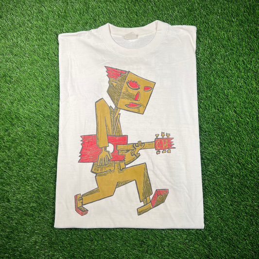 1992 Crowded House Summer Tour White Tee Size XL USED v18741