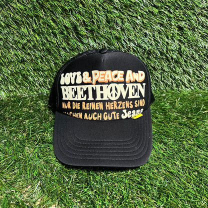 Kapital Beethoven Black Trucker Hat USED x13592
