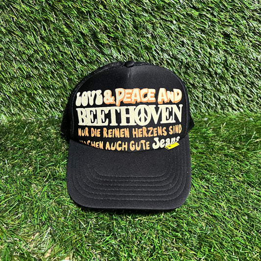 Kapital Beethoven Black Trucker Hat USED x13592
