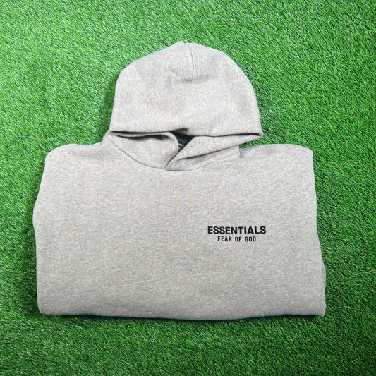 Fear Of God Essentials Dark Oatmeal Hoodie Size Medium USED x15410