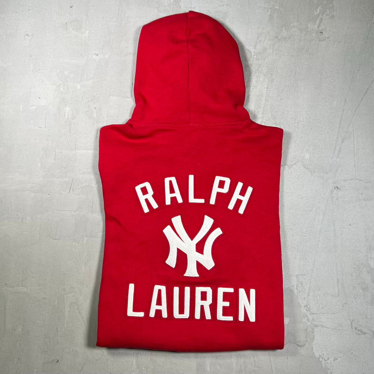 Polo Ralph Lauren Yankees Ralph Red Hoodie (2021) Size Medium USED x18975
