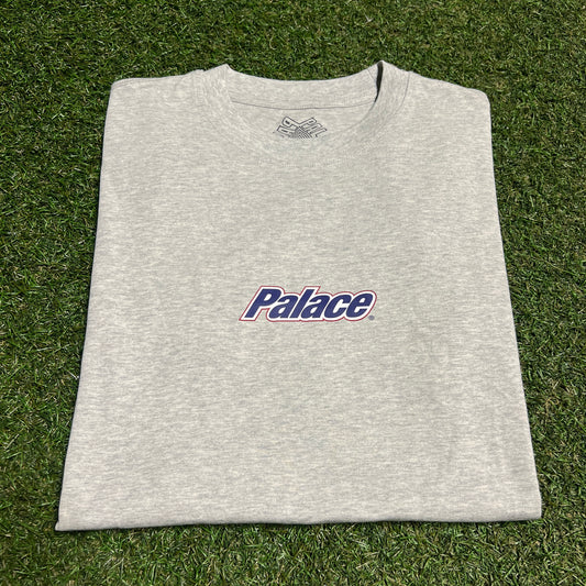 Palace Grey Logo Tee Size Small USED x13862
