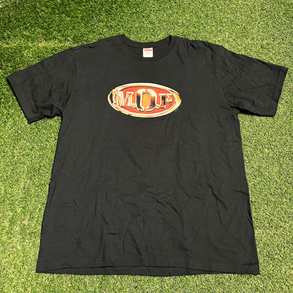 Supreme M.O.P. Black Tee Size Large USED x13561