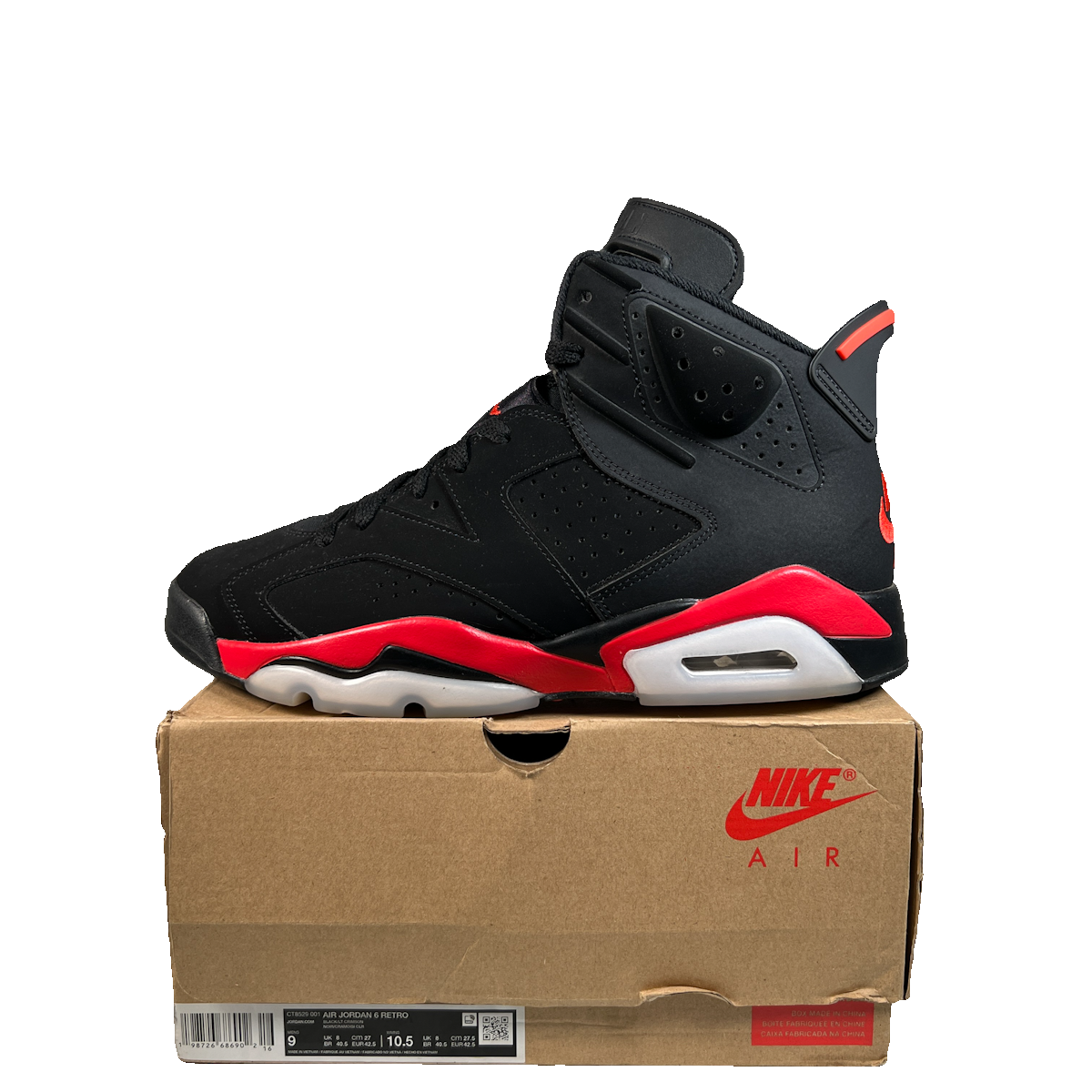 Jordan 6 Infrared Salesman (2026) Size 9 USED s23204