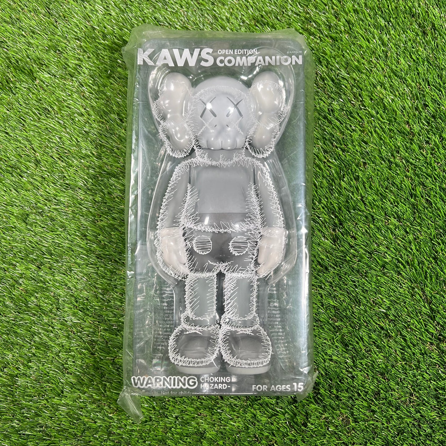 KAWS Companion Open Edition Vinyl Figure Grey USED x14322