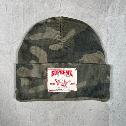 Supreme True Religion Beanie Olive Camo (2025) USED x18531
