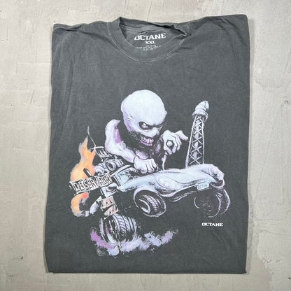 Don Toliver Octane Tour Vintage Grey Racing Tee Size XXL USED x18697