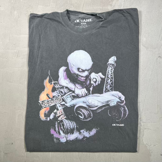 Don Toliver Octane Tour Vintage Grey Racing Tee Size XXL USED x18697