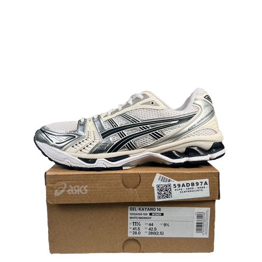 Asics Gel Kayano 14 White Midnight (2023) Size 10m / 11.5w USED s19569
