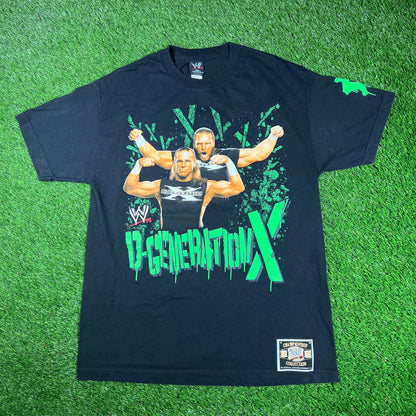 2007 WWE D-Generation Triple H and Shawn Michaels Tee Size Large USED v17103