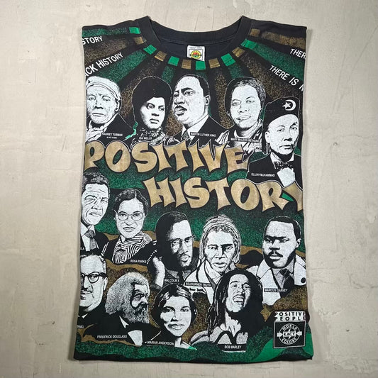 1990s Positive History BHM Full Print Tee Size XL USED v20215