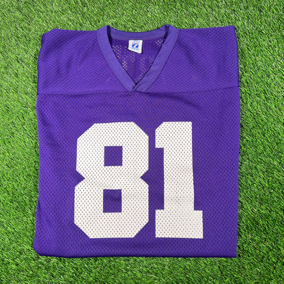 1990s Cris Carter Purple Vikings Jersey SIze Medium USED v17882