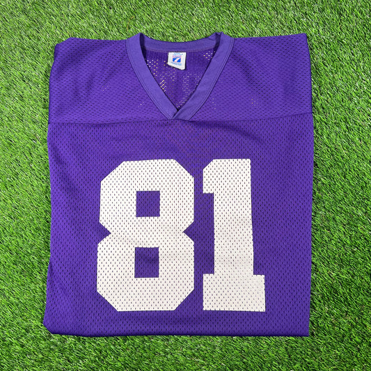 1990s Cris Carter Purple Vikings Jersey SIze Medium USED v17882