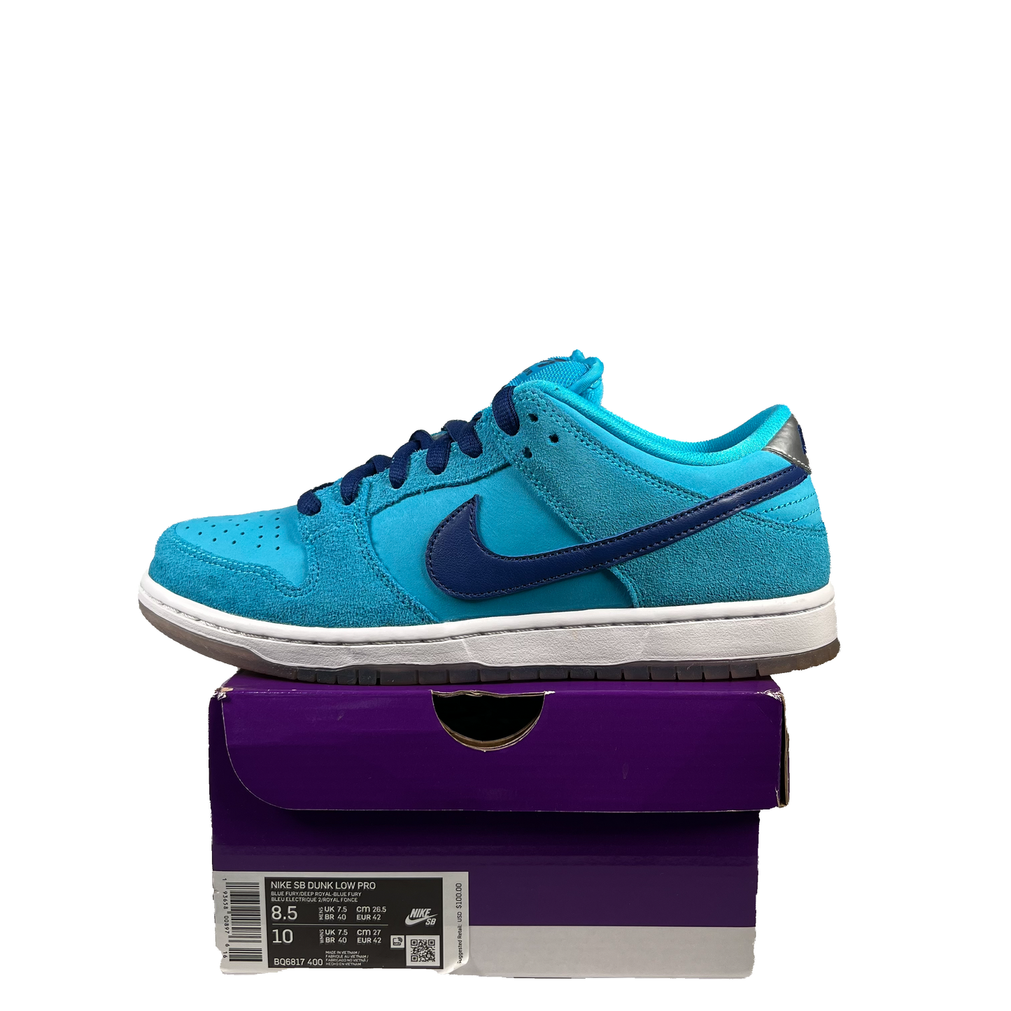 Nike SB Dunk Blue Fury (2020) Size 8.5 USED s20120