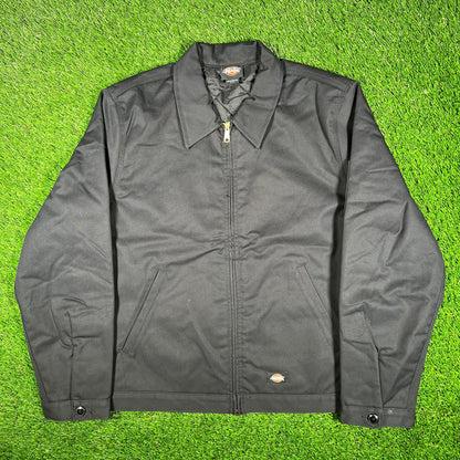 Dickies Black Detroit Jacket Size Large USED v17064