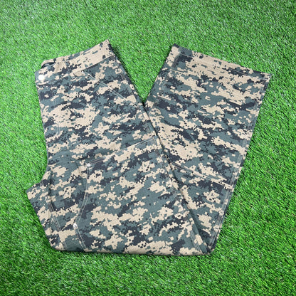 HMDD Double Knee Digi Camo Military Camo Pants Size Medium USED x15053