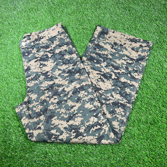 HMDD Double Knee Digi Camo Military Camo Pants Size Medium USED x15053