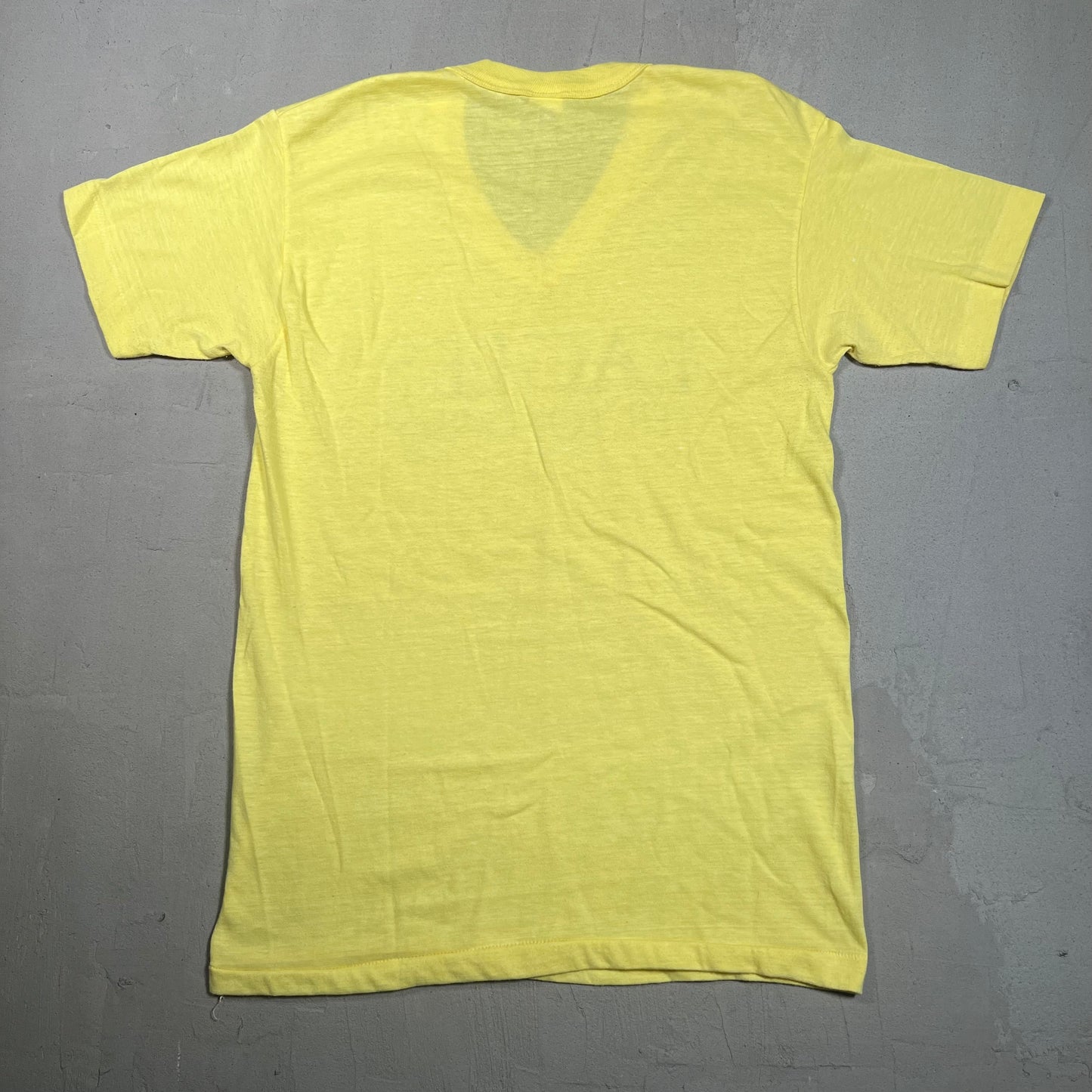 1980s Eagles The Long Run Yellow Tee Size Large USED v17087