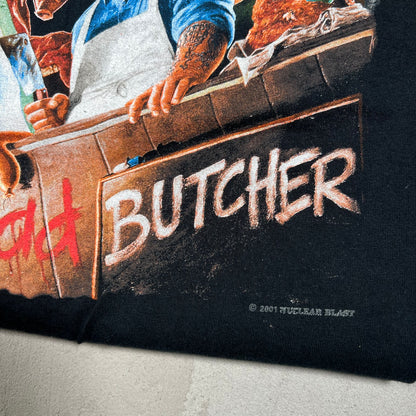 2001 destruction mad butcher tee black Size XXL USED v14346