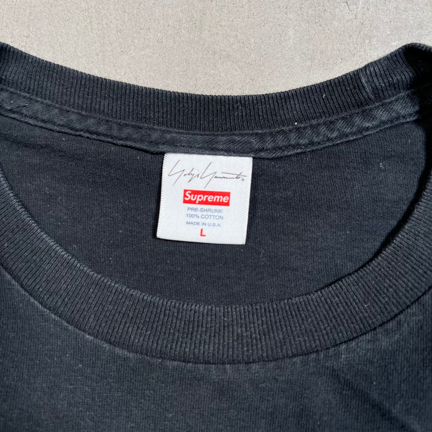 Supreme Yohji Yamamoto Game Over Black Tee Size Large USED x17615