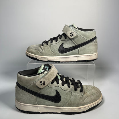 Nike SB Dunk Mid Sea Crystal Ice Green (2009) Size 9.5 USED s17775