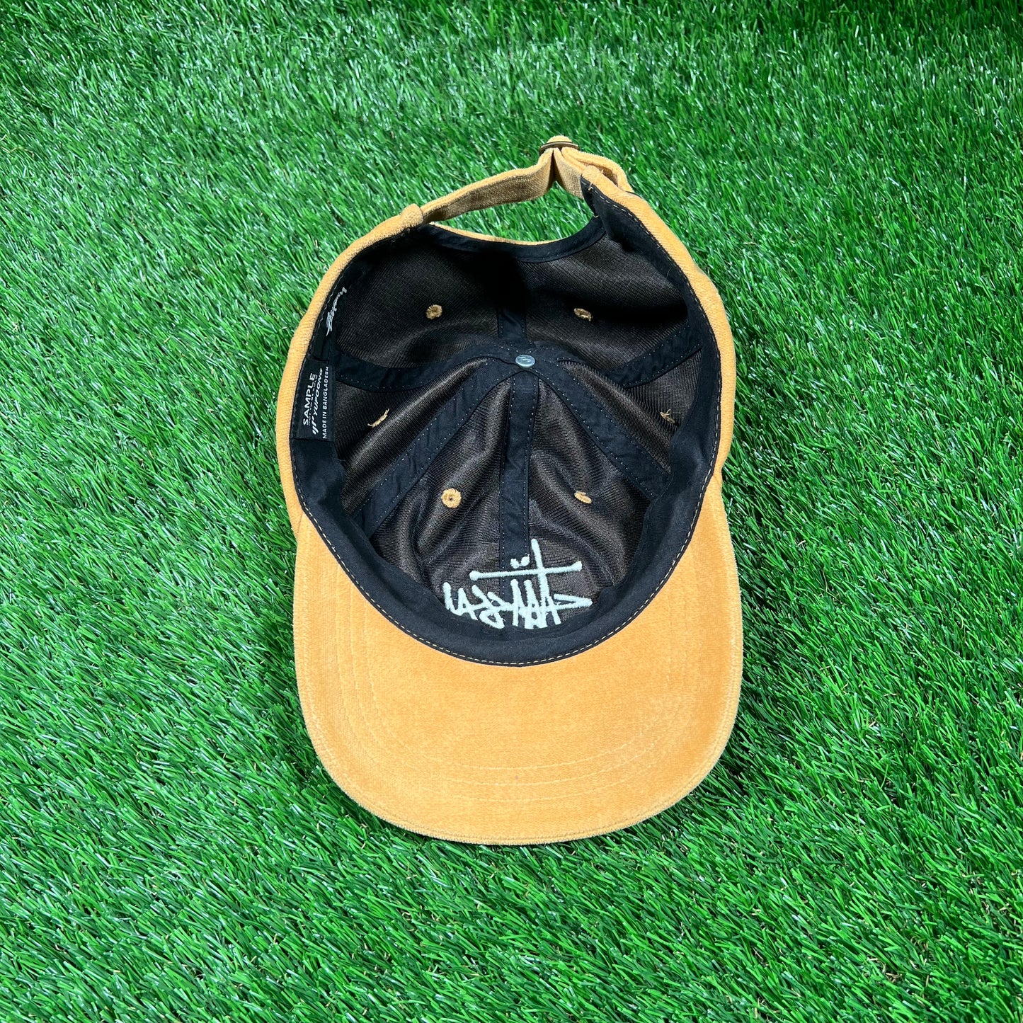 Stussy Light Brown Velour Hat (Sample) USED x16760