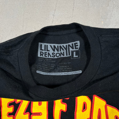 Lil Wayne Weezy F Baby Black Tee Size Large USED v19263
