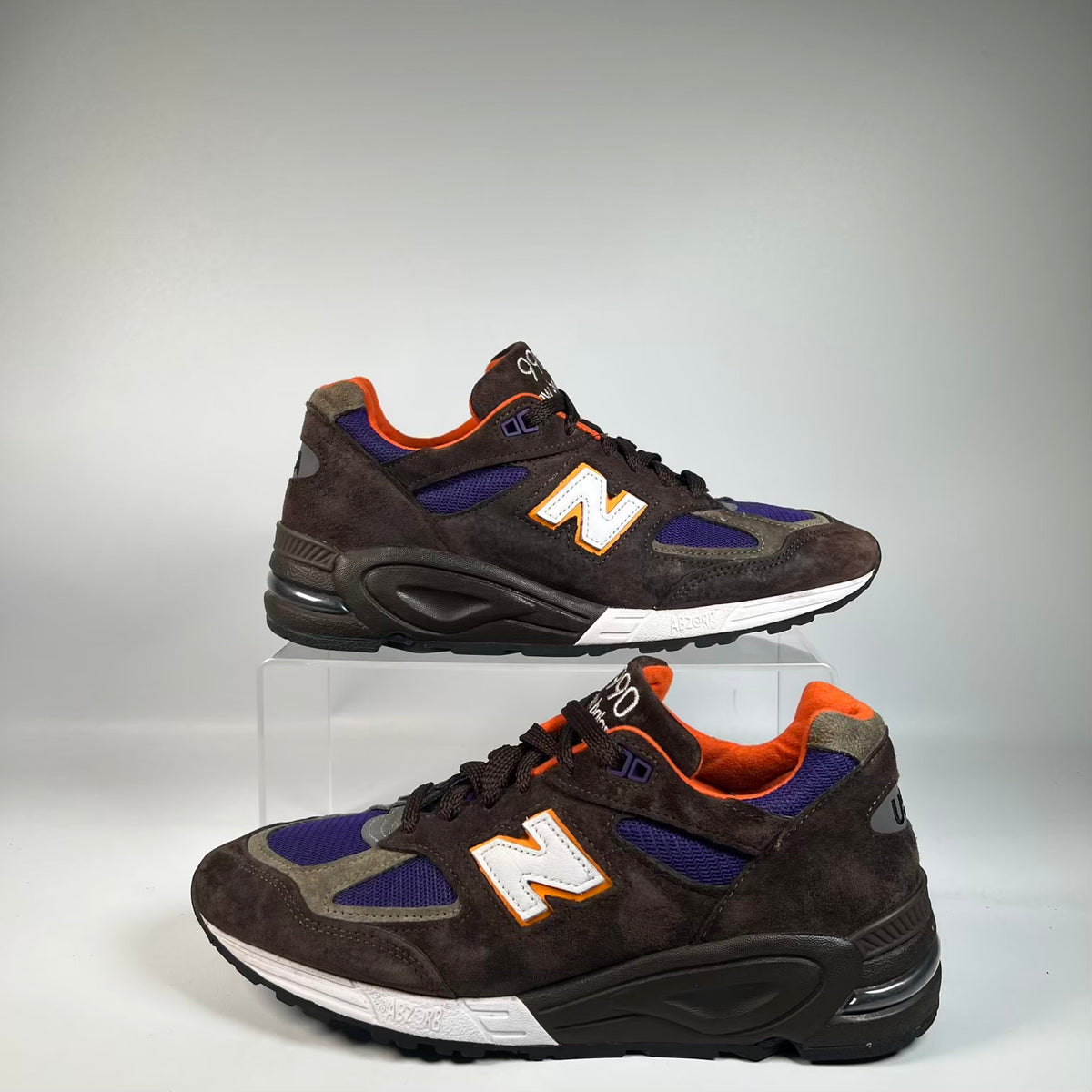 New Balance 990v2 MiUSA Brown/Purple (2023) Size 9 USED s23206