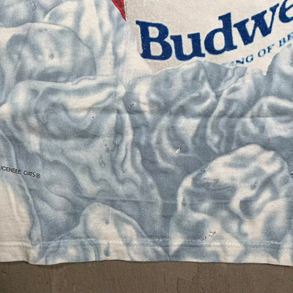 1992 Budweiser Can AOP Tee Size Large USED v19916