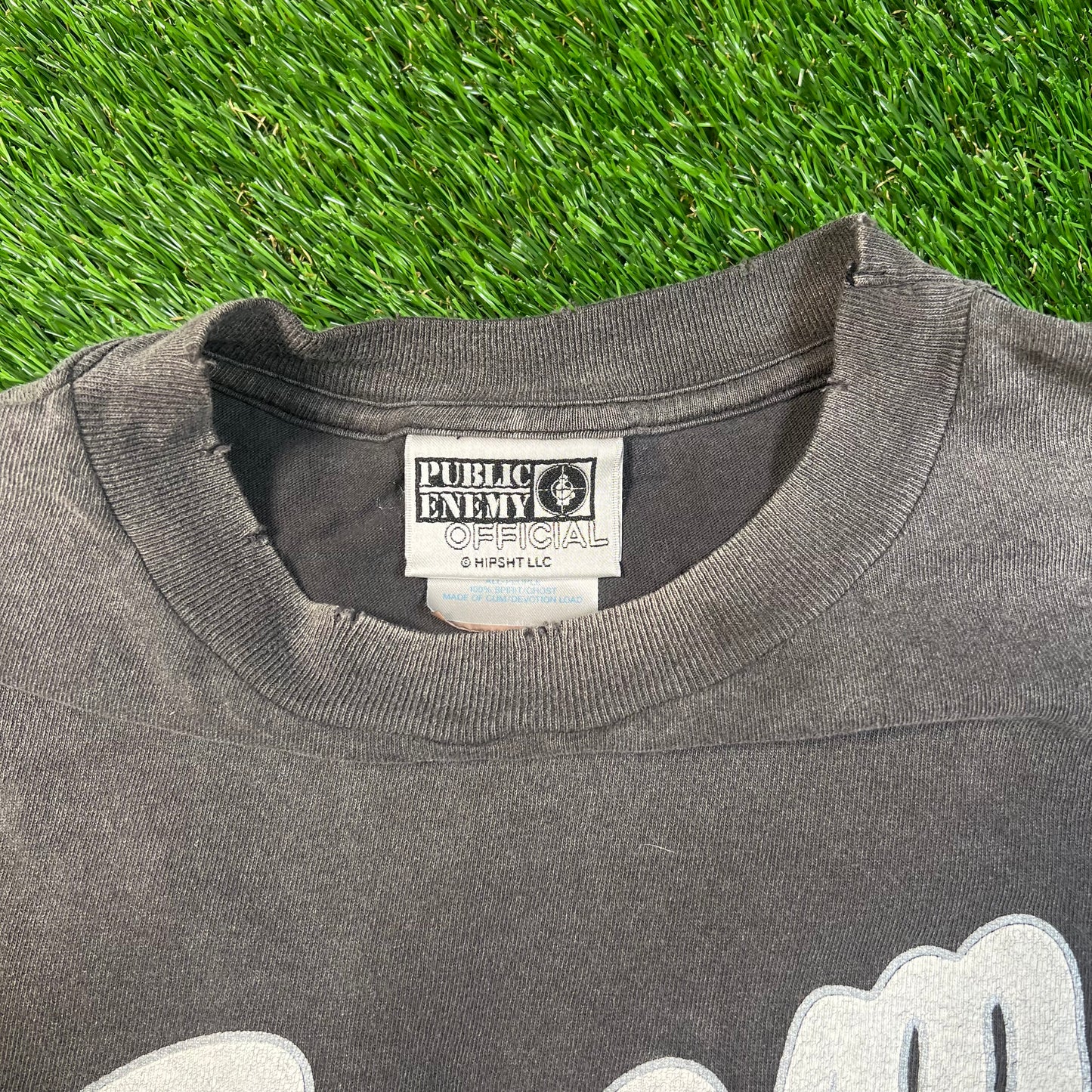 Saint Michael Public Enemy Vintage Style Grey Tee Size Medium USED x15049