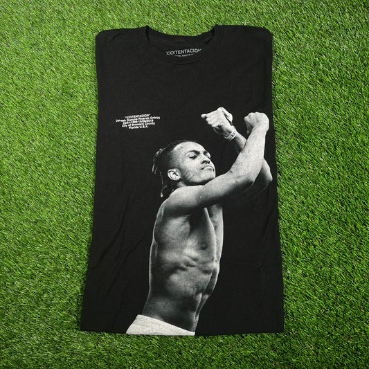 2018 XXXtentacion Black Portrait Tee Size Small USED x15218