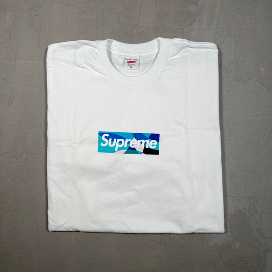 Supreme Pucci Blue Box Logo White Tee Size Medium NEW x17155