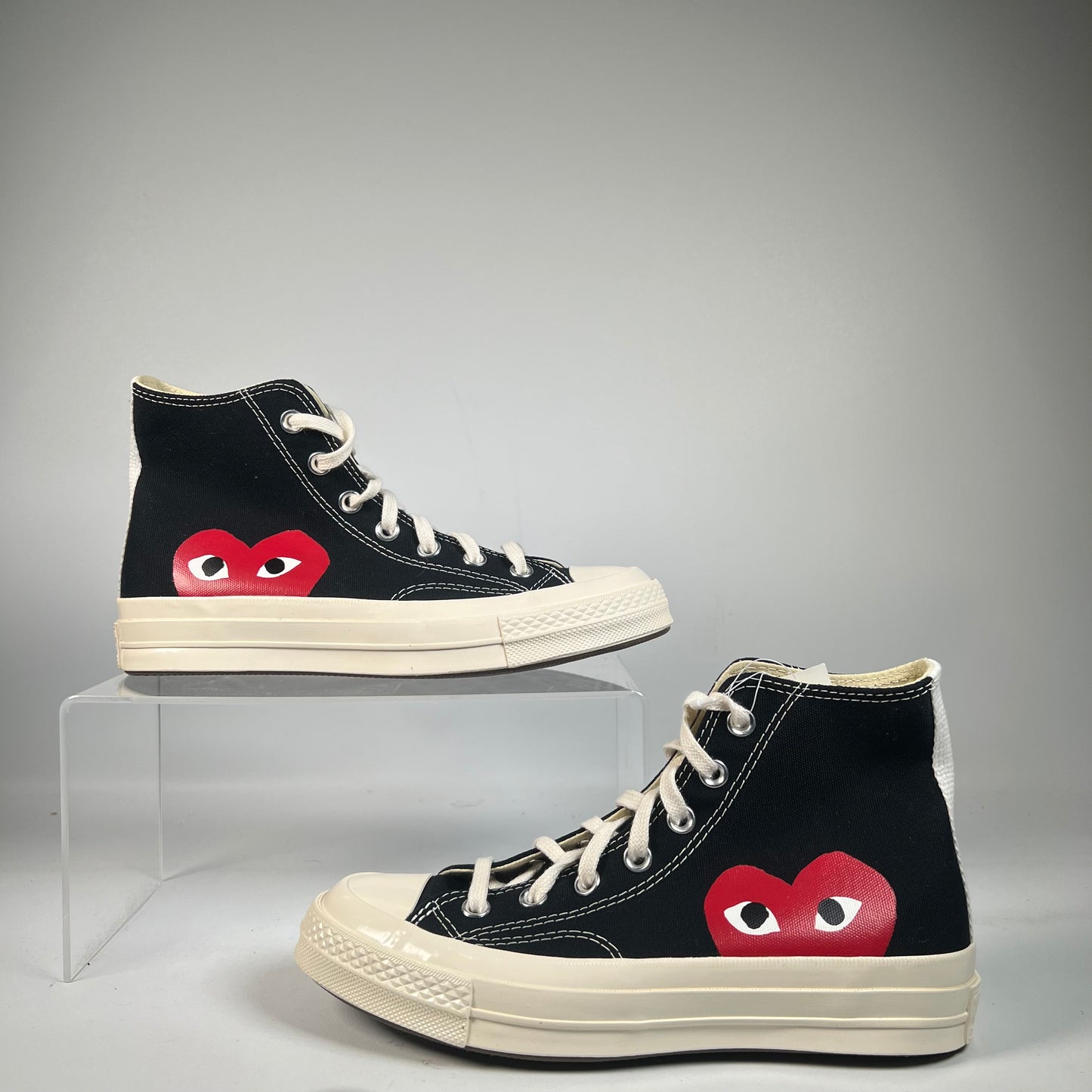 Converse Chuck Taylor CDG PLAY Black (2019) Size 5.5 NEW s21619