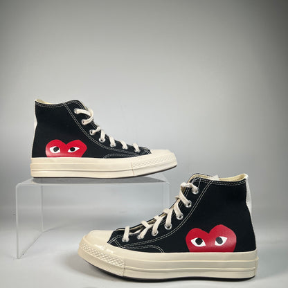 Converse Chuck Taylor CDG PLAY Black (2019) Size 5.5 NEW s21619