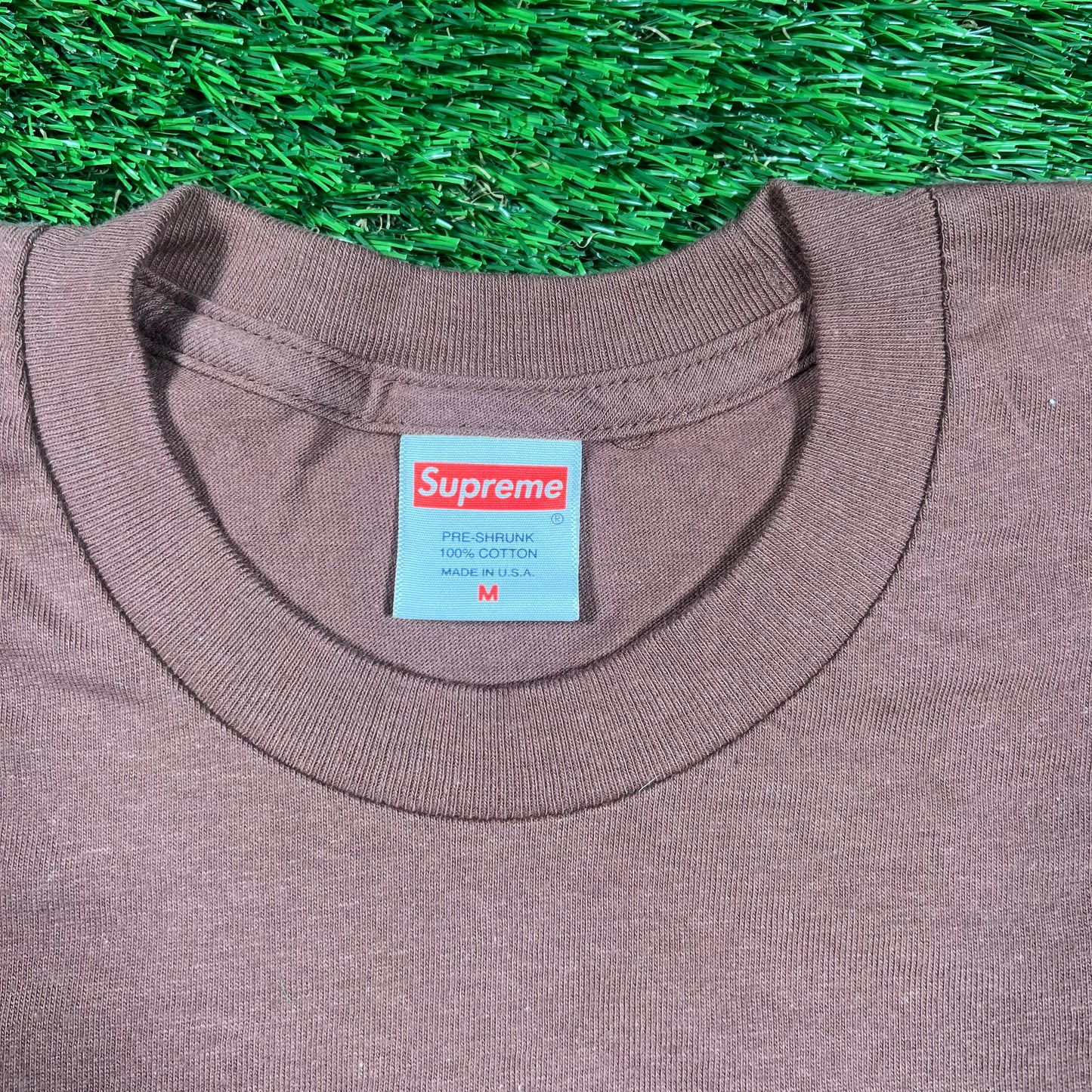 Supreme Brown Arabic Logo Longsleeve (2017) Size Medium USED x16129