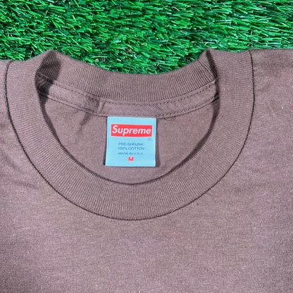 Supreme Brown Arabic Logo Longsleeve (2017) Size Medium USED x16129