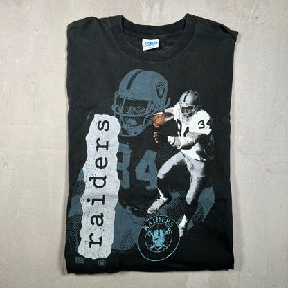1987 Bo Jackson Salem Sports Black Tee Size XL USED v16301