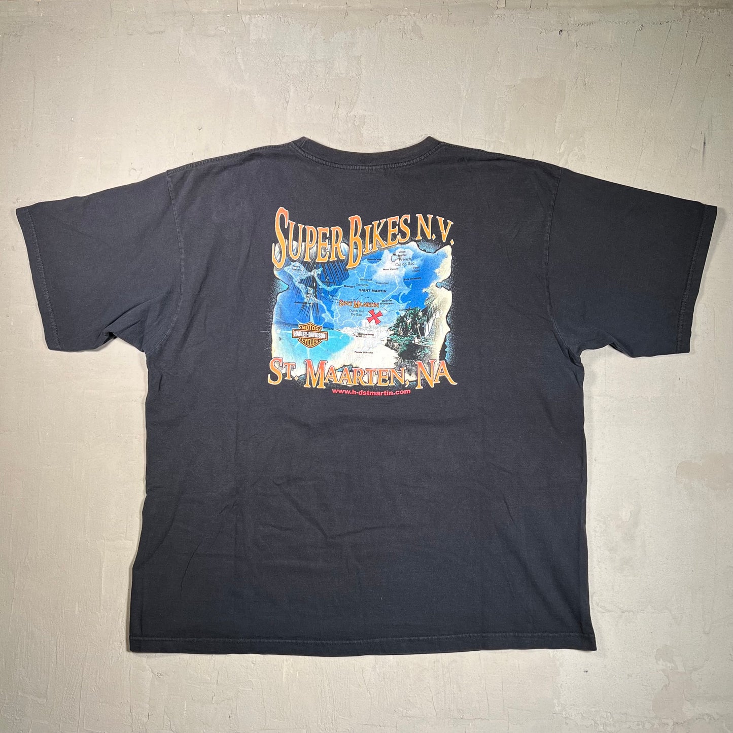 2005 Harley Davidson Black Pirate Tee Size 3XL USED v19403