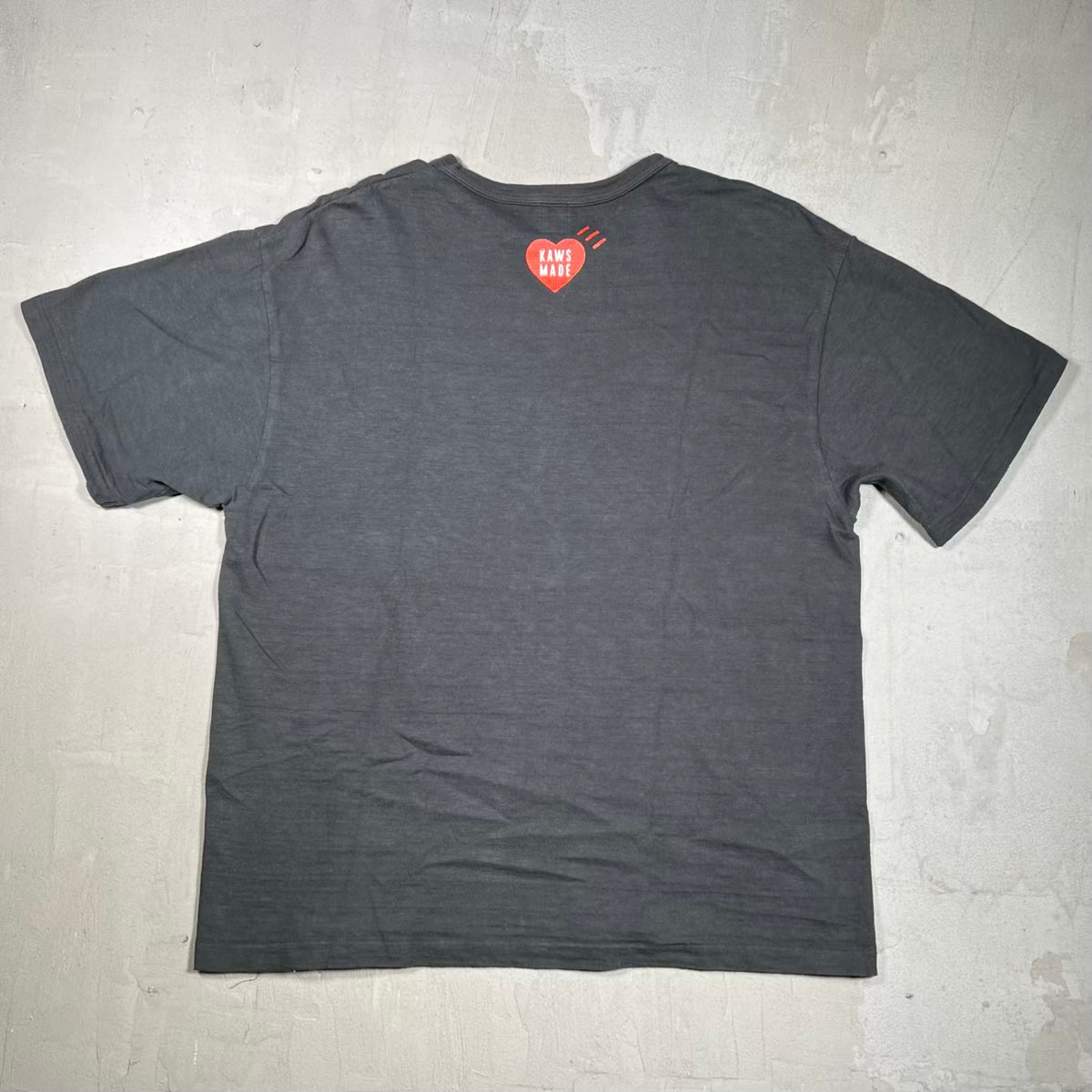 Human Made Kaws Black Tee Size XXL USED x18366
