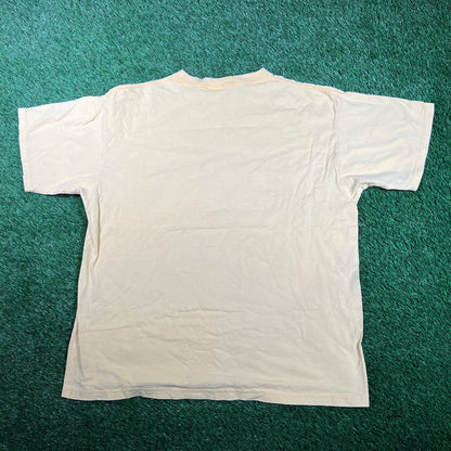 1990s Walk Disney World Yellow Tee Size XL USED v17856