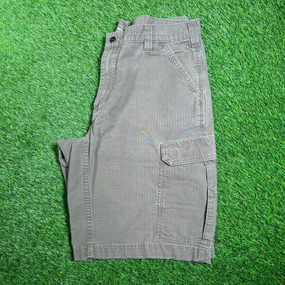 Carhartt Cargo Green Shorts Size 36 USED v18085