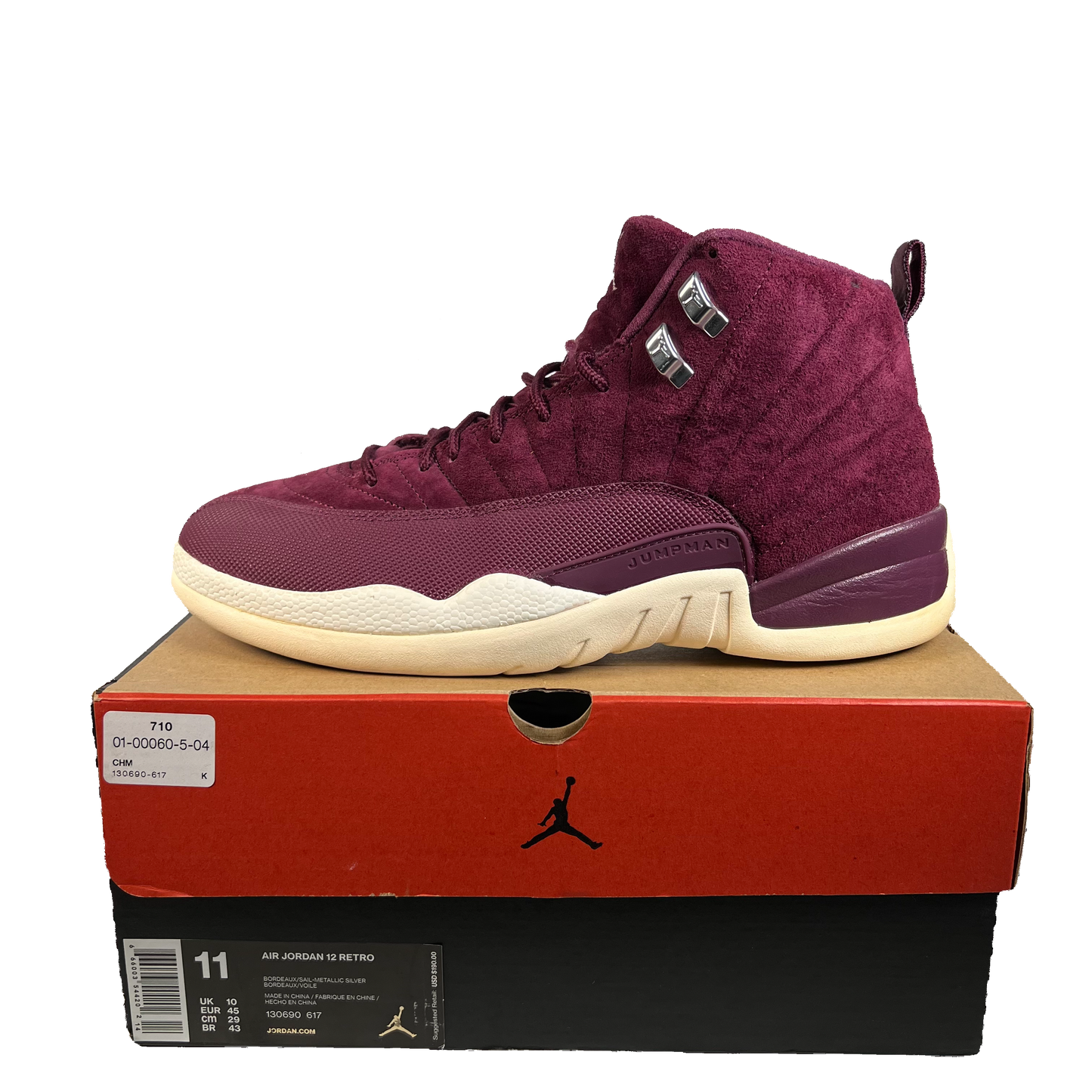 Jordan 12 Bordeaux (2017) Size 11 USED s22440
