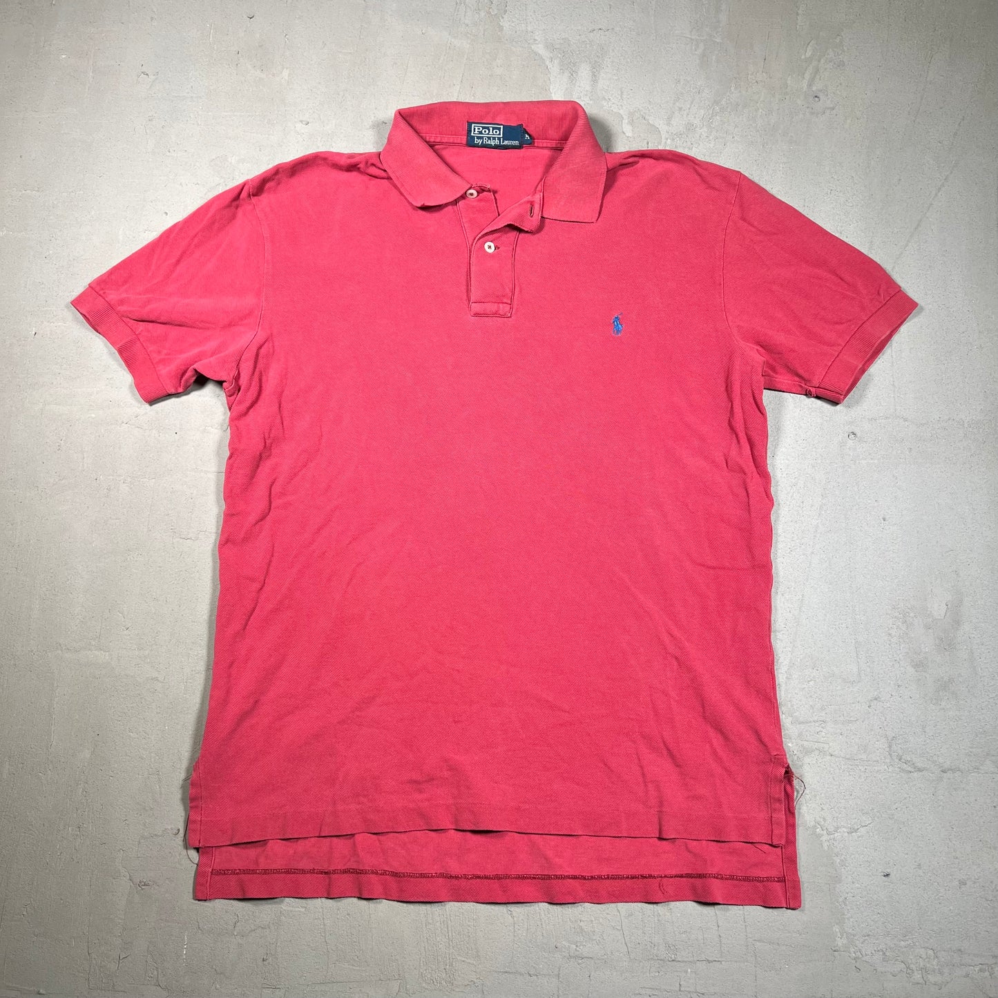 Y2K Polo Ralph Lauren Red Polo Size Medium USED v19419