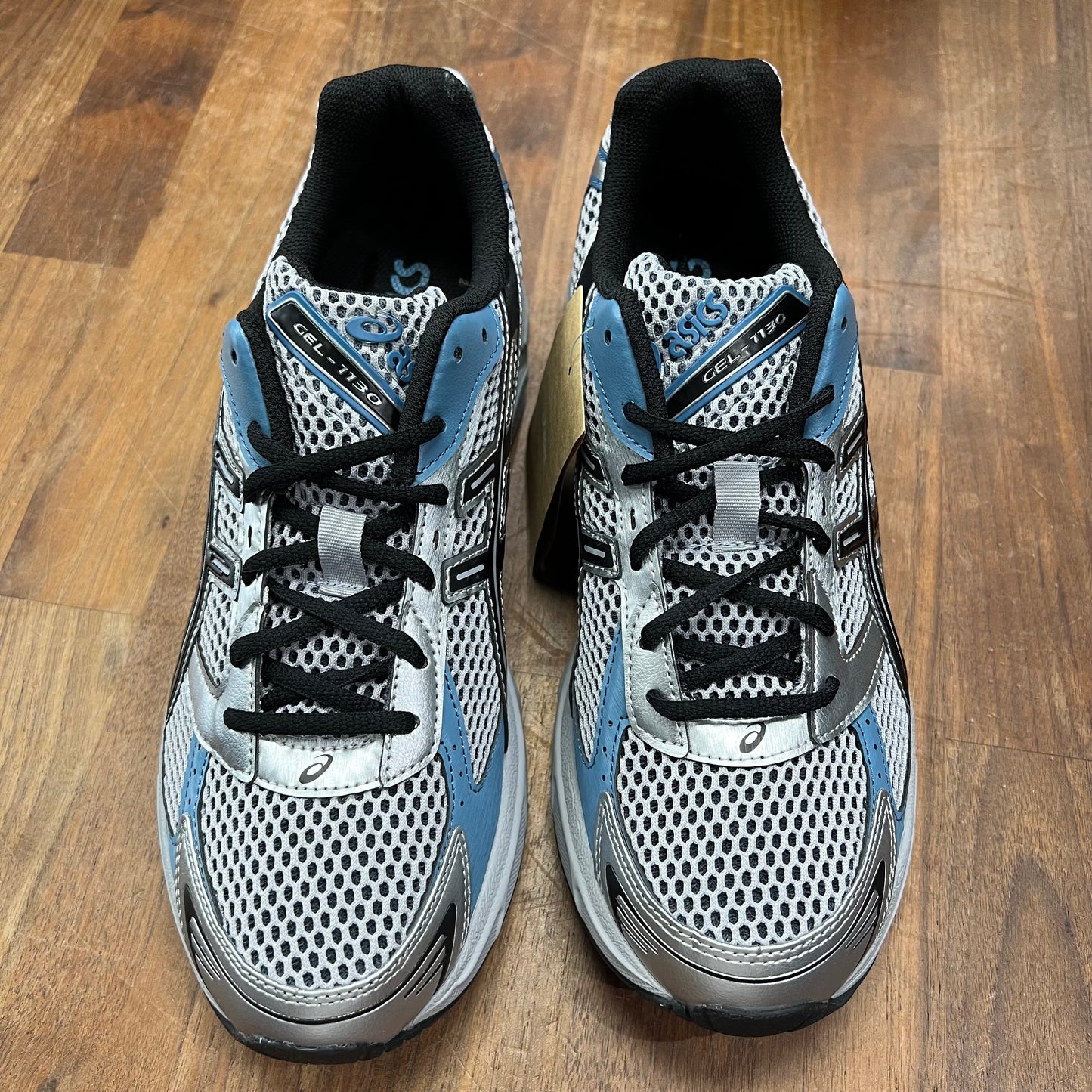 Asics Gel-1130 Black Blue Silver Size 10.5 NEW s16344